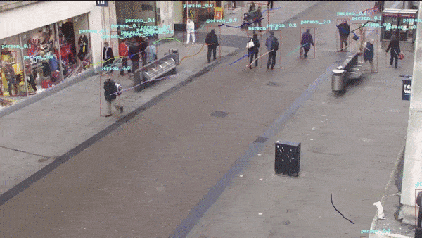 Movement Heat Maps|
Crowd detection application to identify human movement trajectories in public spaces